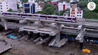 Trial Run of Punemetro from Garware College Station to Chhatrapati Sambhaji Uddyan Metro Station [upl. by Trebo]