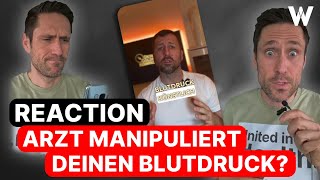 Arzt reagiert auf quotArzt manipuliert Deinen Blutdruckquot Reaction  Bluthochdruck natürlich senken [upl. by Hecklau190]