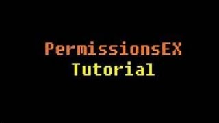 Plugin  Permissions Ex Tutorial [upl. by Assek]