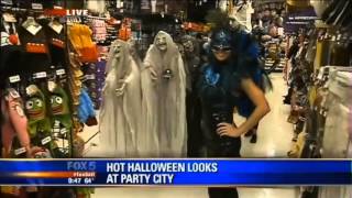 Party City Adult Costume Fashion Show on Good Day Atlanta [upl. by Ainelec]