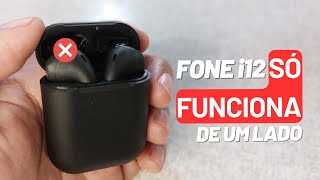 🔸 FONE i12 SÓ FUNCIONA DE UM LADO ⁞ RESOLVIDO  PT  BR [upl. by Gnuhp]