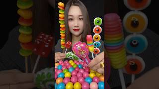 ASMR mukbang chocolate eating candy geme jelly mukbang candy shorts [upl. by Jilleen]