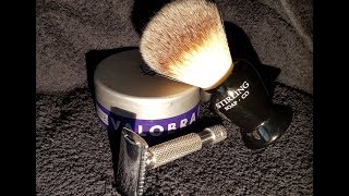 Executive Shaving Braveheart Razor  Valobra Soap  Aqua Velva [upl. by Anolahs491]