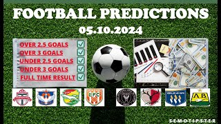 Football Predictions Today 05102024Today Match PredictionFootball Betting TipsSoccer Betting [upl. by Waylan592]