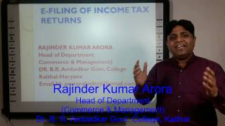 EFiling of Income Tax Return with practical under ELearning Program [upl. by Onailil285]