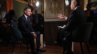 French President Macron on EU Spending Banks MampA China Full Interview [upl. by Mickey]