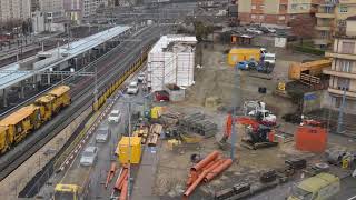 Timelapse construction de la passerelle de la gare de Renens  Suisse [upl. by Issiah981]