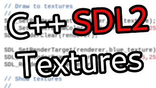 SDL2 Tutorial How to handle textures [upl. by Meill]