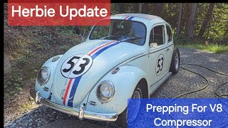 Herbie Update V8 Air Engine and Steering Box Removal [upl. by Llezom831]