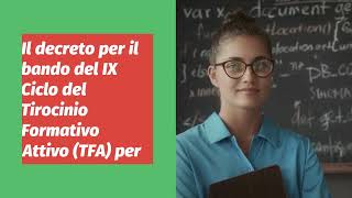 Concorso TFA Sostegno 2024 [upl. by Jimmy57]