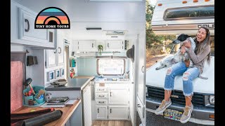 She Renovated A 1985 Dolphin Into A Gorgeous Tiny Home On Wheels [upl. by Kristoforo]