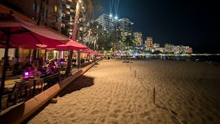 Waikiki Beach Hawaii at Night [upl. by Vera]