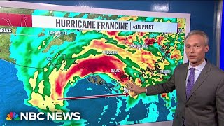 Hurricane Francine upgraded to Category 2 [upl. by Eidna]