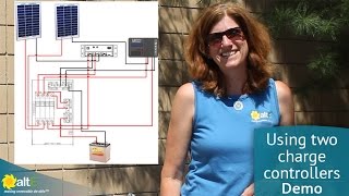 Wiring two charge controllers in parallel [upl. by Zawde318]