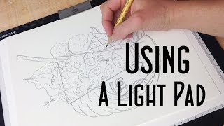 How to Use a Light Pad or Light Box  Huion Light Pad Demo and Review [upl. by Neehs866]