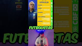 CONVOCATORIA DE BRASIL brasil convocatoria conmebol dorivaljr viniciusjr [upl. by Suivatal]