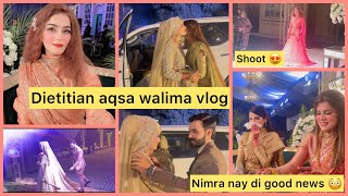 Dietitian aqsa walima vlog  nimra nay di good news 😳  Raaziamughal [upl. by Avah]