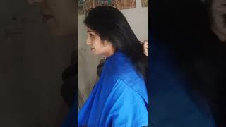 woman haircut in barber shopwomenhaircut [upl. by Minta]