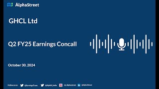 GHCL Ltd Q2 FY202425 Earnings Conference Call [upl. by Eisseb]