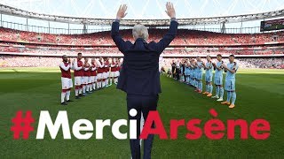 All the angles of Arsene Wengers emotional farewell speech  MerciArsene [upl. by Ytsur182]