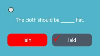 English vocabulary test confusable words  lie lay 3 [upl. by Eiddet]