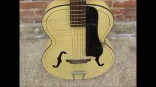 1958 Harmony H1214 Archtone FHole Archtop Acoustic Guitar [upl. by Inanak]