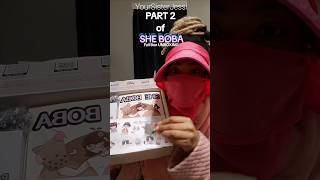 Part 2 of the ‎msshiandmrhe SHE BOBA TikTok Shop Full Box UNBOXING boba shorts [upl. by Polly]