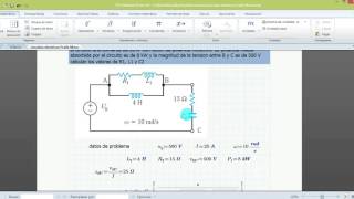 Circuito de corriente alterna en Mathcad prime [upl. by Cristen590]