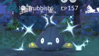 Hunting ✨ Shiny Trubbish On Spotlight Hour in PokemonGo [upl. by Munster]