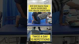 Back pain exercises disc bulge exercises backexercise discbulgeexercises sciatica lowerbackpain [upl. by Colwen660]