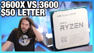 AMD Ryzen 5 3600X Review vs R5 3600 50 for a Letter [upl. by Nagel]