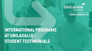 International programs at Unilasalle Student testimonials [upl. by Fidellia]