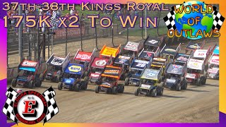 Eldora Speedway  July 17 2021 World Of Outlaws 37th38th Kings Royal FULL RACE [upl. by Gagliano]