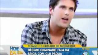 Thiago Gagliasso e Dinei no Hoje em Dia sextafeira 30 09 2011 33mp4 [upl. by Annuaerb]