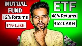 MUTUAL FUND VS ETF  SIP Investment IN HINDI  ETF mai invest kaise kare [upl. by Handler]