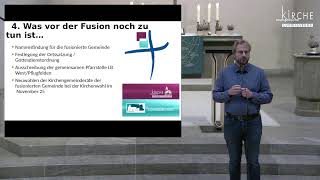 Gottesdienst am 1711 2024 mit Pfarrer Stricker mit anschl Gemeindeversammlung zur Fusion mit Pfl [upl. by Lamek]