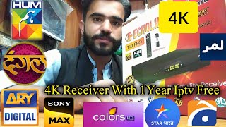 Echolink T10 Pro Full 4k Receiver Netflix Iptv 15 Month Forever Hd Satellite Receiver UnBoxing [upl. by Eleahcim]