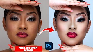 Complete Skin Retouching Simplified 12Minutes Photoshop Tutorial for Beginners Free RetouchAction [upl. by Gibbons387]