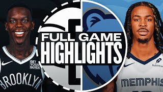 NETS at GRIZZLIES  FULL GAME HIGHLIGHTS  October 30 2024 [upl. by Zedecrem]