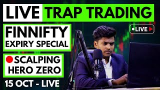 15Oct FINNIFTY Expiry  Live Trading For Nifty amp Banknifty  Hero Zero  BTST  Intraday trading [upl. by Cleopatre]