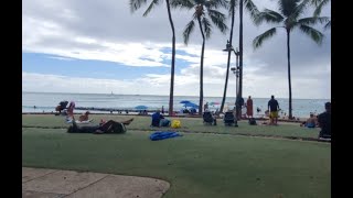 LIVE from WAIKIKI BEACH HONOLULU HAWAII hawaii travel fun retiredlife cruise beach [upl. by Josias]