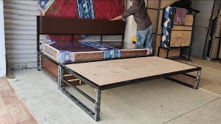 Metal Dewan and Bed 6x6 with mattress  Hyderabad 7893222939 [upl. by Lavelle591]