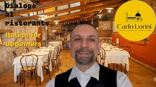 Dialogo al ristorante  Italian for beginners [upl. by Kruter]