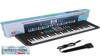 61 Key Quick Start Electric Keyboard Recording Playback Electronic Piano 2 Power Review [upl. by Senn]