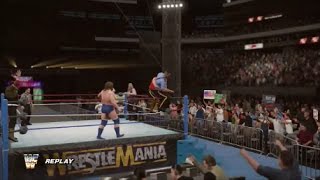 DugganSlaughterBossman vs The Mountie amp The Nasty Boys  WWF WrestleMania 8 WWE 2K16 Universe [upl. by Avika]