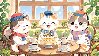 Enjoy Your Coffee Time ☕✨ 1 Hour Cafe Music 🍬 Relaxing amp Cute Tunes 🥨 Uplift Your Day 🌞🍰 [upl. by Marlie]