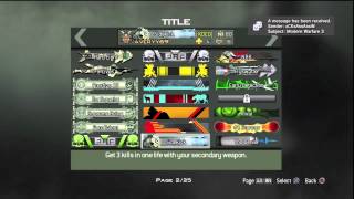 MW3 All Titles and Emblems from level 50 Clan [upl. by Ainevuol]