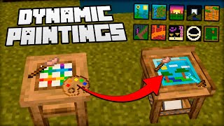 ADDON de Pinturas Dinámicas para Minecraft PE 121 🎨✨ [upl. by Zoi]