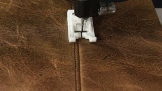 How To Sew With Leather or Vinyl [upl. by Arvonio]