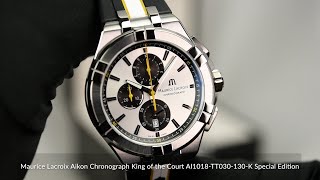 Maurice Lacroix Aikon Chronograph King of the Court AI1018TT030130K Special Edition [upl. by Onaicul]